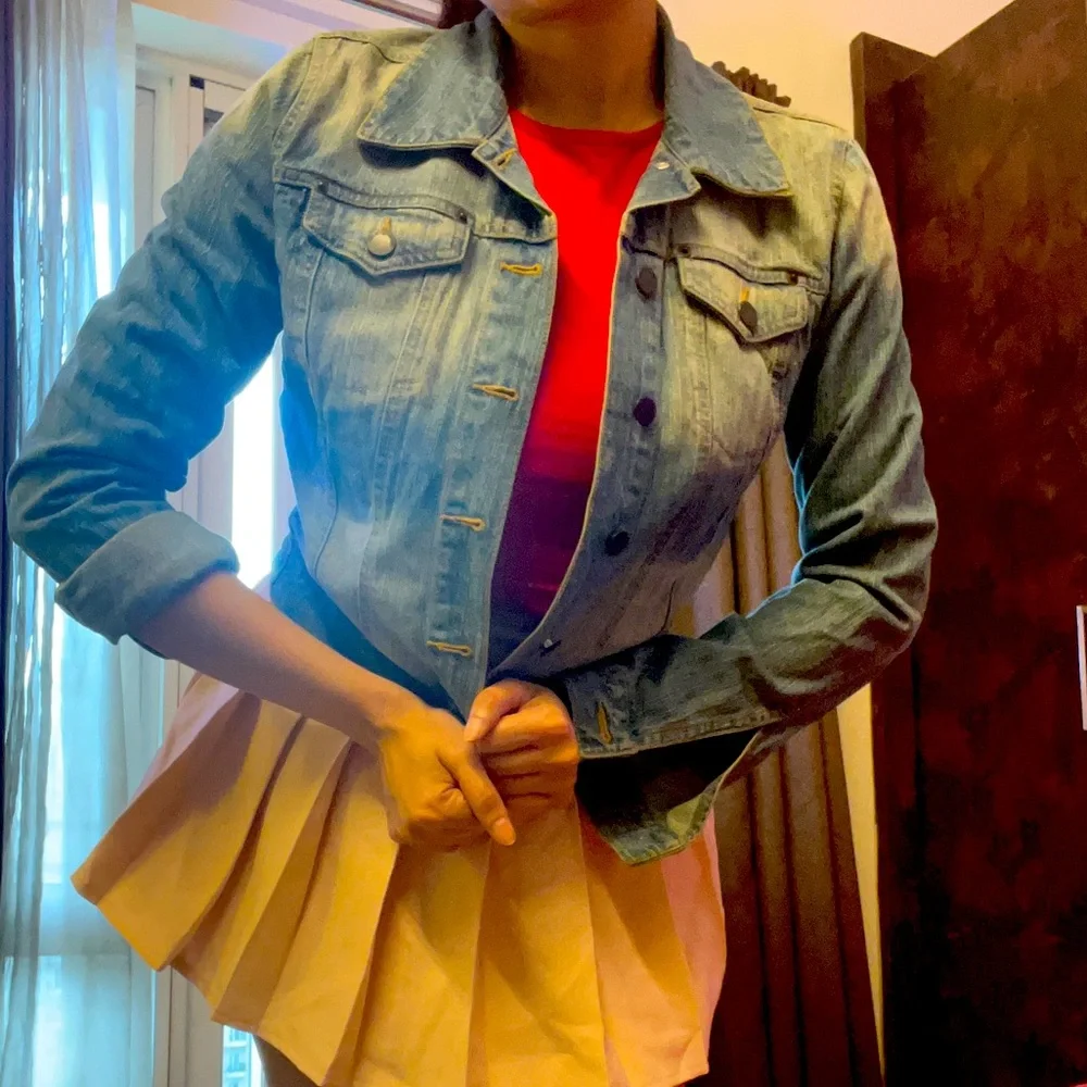 Forever 21 Blue Washed Denim Jacket - Picture 2 of 9